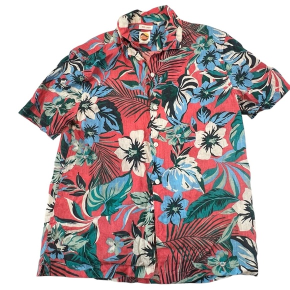 C&C California 100% Tropical Floral Men's Shirt Size M - Picture 1 of 9
